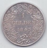 1 гульден 1843 г. Нассау