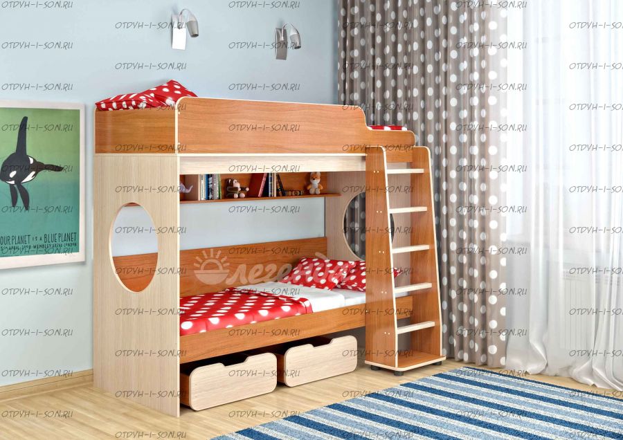 Кровать двухъярусная Легенда-7.1 "