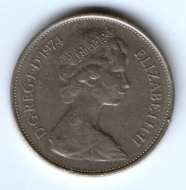 10 пенсов 1974 г. Великобритания