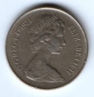 10 пенсов 1974 г. Великобритания