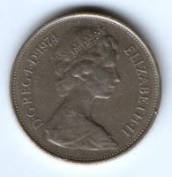 10 пенсов 1974 г. Великобритания