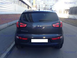 Фонари задние LED, стиль BMW Black, на Sportage III до 2014