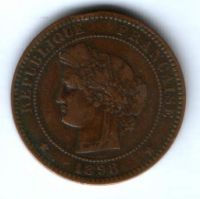10 сантимов 1898 г. Франция