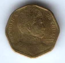5 песо 2000 г. Чили