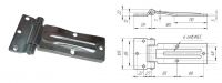 Петля бокового портала 185 мм SS (Арт: 41321)