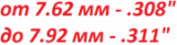 Пули от 7.62 мм/.308" до 7.92 мм/.311"