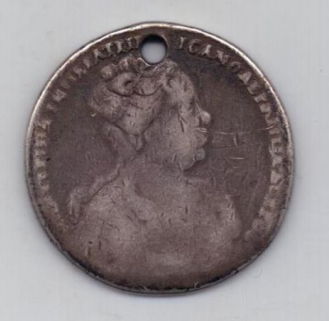 рубль 1727 г. Екатерина l