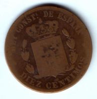 10 сантимов 1879 г. Испания