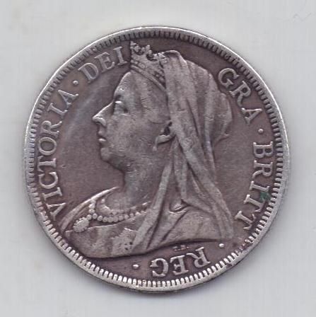 1 / 2 кроны 1900 г. Великобритания