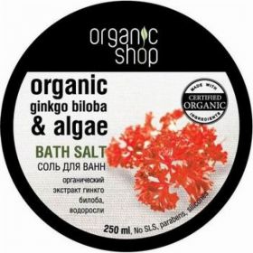ORGANIC  SHOP. СОЛЬ  ДЛЯ  ВАНН  "КОРРАЛОВЫЕ  ВОДОРОСЛИ", 250 МЛ.