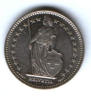 1 франк 1995 г. Швейцария