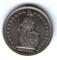 1 франк 1995 г. Швейцария