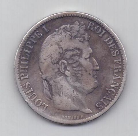 5 франков 1831 г. редкий тип. Франция