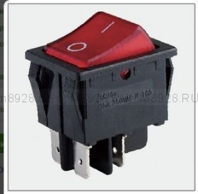 Переключатель SC-767 85гр 220v красный