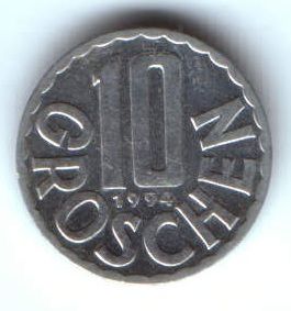 10 грошей 1994 г. Астрия