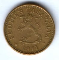 10 пенни 1971 г. Финляндия