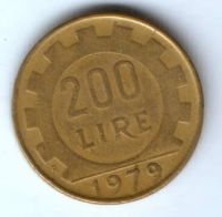 200 лир 1979 г. Италия