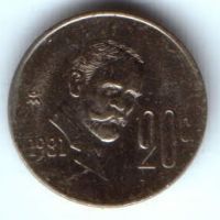 20 сентаво 1981 г. Мексика