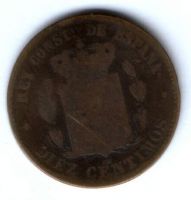 10 сантимов 1878 г. Испания