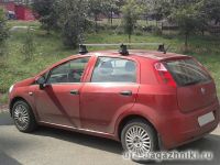 Багажник на крышу Fiat Punto, Атлант, прямоугольные дуги