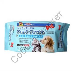 Салфетки влажные 70шт Doggy Man Япония