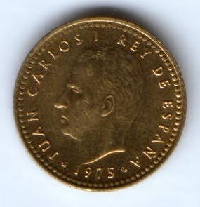 1 песета 1975 г. Испания