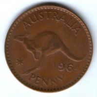 1 пенни 1964 г. Австралия