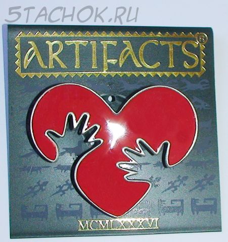 Брошь "Дарю сердце" под олово, ювелирная эмаль