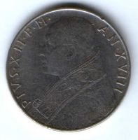 100 лир 1956 г. Ватикан