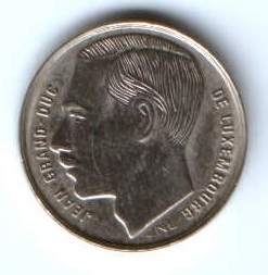 1 франк 1990 г. Люксембург