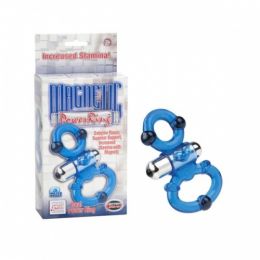 Виброкольцо с петлей под мошонку Magnetic Power Blue 1482-12BXSE