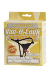 Кожаные трусики со штырьком для насадок Ultra Harness 1010-06BXDJ