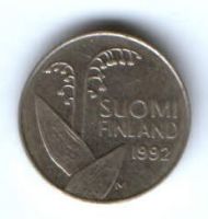 10 пенни 1992 г. Финляндия
