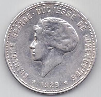 10 франков 1929 г. Люксенбург