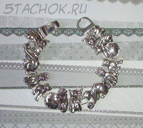 Браслет "Котики-8"