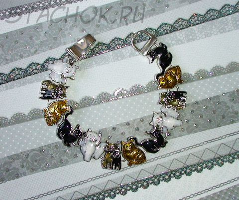 Браслет "Котики-2а"