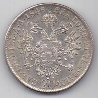 20 крейцеров 1848 г. Австрия