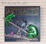 Брошь "Лягушки на качелях" под олово, эмаль