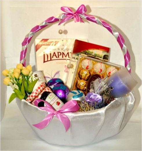 Корзина "Очарование" (розовая)