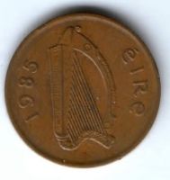 2 пенса 1985 г. Ирландия