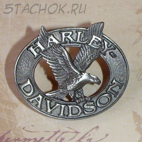 Брошь "Орел Harley-Davidson" под олово