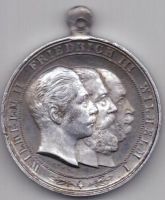 медаль 1887-1895 г. Пруссия . Германия