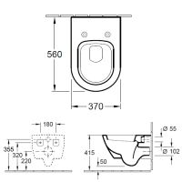 схема унитаза Villeroy&Boch Subway 2.0 5600 1001