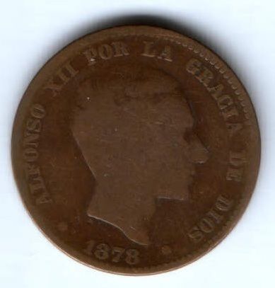10 сантимов 1878 г. Испания
