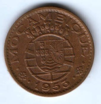1 эскудо 1953 г. Мозамбик Португалия