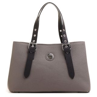 23712 FD кожа саффиано сер. /чер. Ц (сумка жен.)