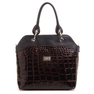 2986 FIATO крокодил верос т. кор./адрия чер. (сумка жен.)