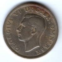 1/2 кроны 1947 г. Великобритания