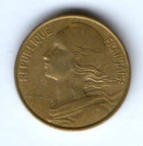 10 сантимов 1986 г. Франция