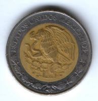 5 песо 1997 г. Мексика